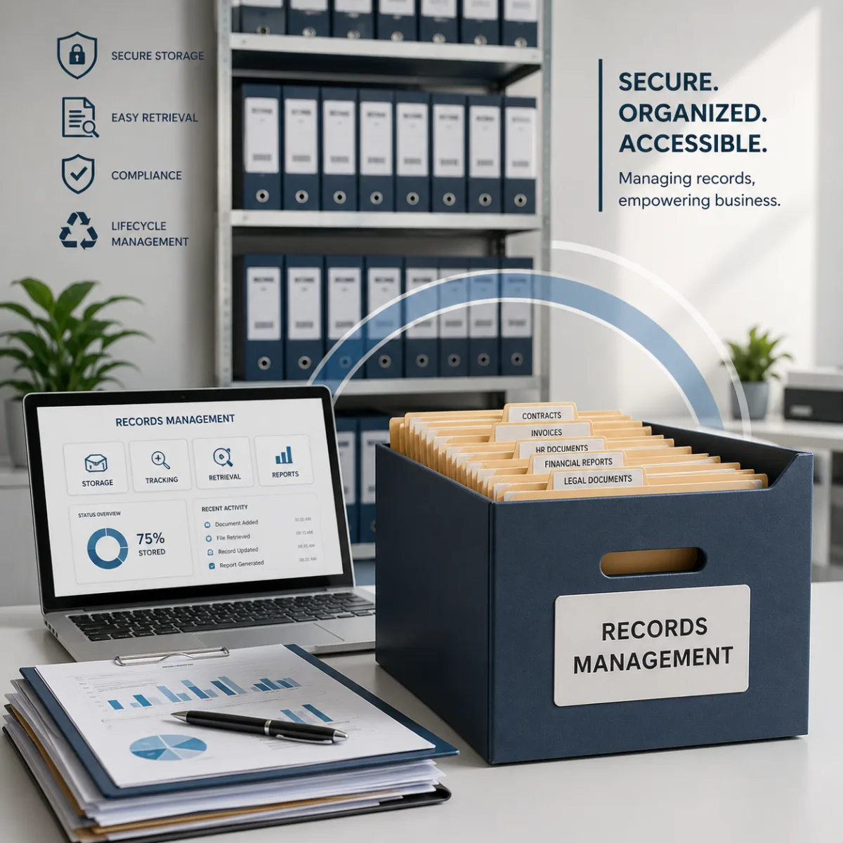 Storapedia Records Management Services Illustration